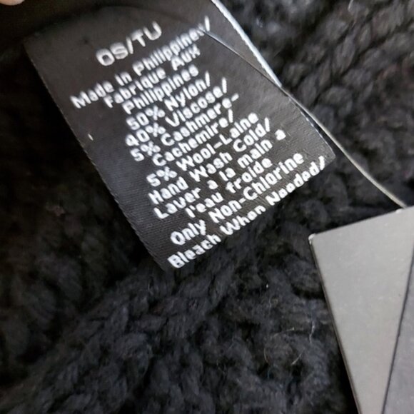 Badgley Mischka cableknit Hourglass scarf black - Picture 4 of 5